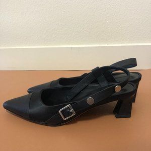 Pointy Black Heels Size 7.5